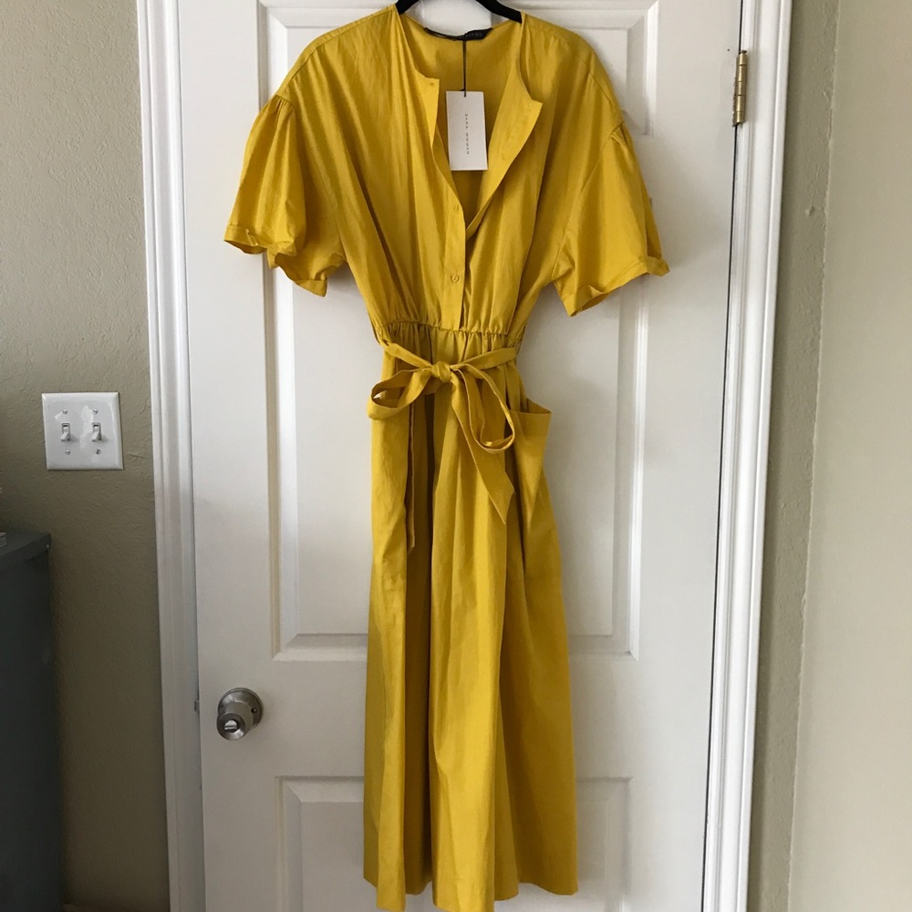 Zara Yellow Summer Dress